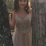 Dave and Johnny  Nude Semi Formal Dress Photo 2