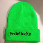 Neon Beanie Green Photo 0