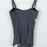 Catherines Womens Polka Dot One Piece Swimsuit Size 20W Retro Pin Up Vacation Black Photo 4