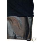 Say What? *New Say What? Dress Womens Size 2X Black Knit Faux Leather Dark Academia Edgy Photo 2