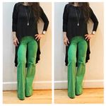 Chic Euro style green wide leg Olivia jeans SALE Size 28 Photo 1