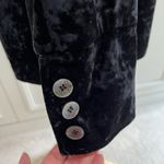 Harvé Benard Vintage Harve Benard Black Velvet Shirt‎ Jacket Whimsigoth Goth Minimalist Photo 5