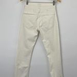 AGOLDE Toni Straight Leg Mid Rise Jeans Ankle Crop Off White Cream Womens 26 Photo 3