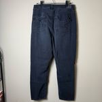 American Eagle  Black Mom Jeans Womens 12 Regular Distressed Destroyed High Rise Photo 1