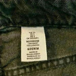 Black Distressed Denim Boyfriend Jean, mid rise, sz 4 grunge moto goth distress Photo 6