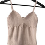 Aritzia  Wilfred Soloist Sweetheart Knit Tank Top Beige Women's Size Medium Photo 0