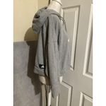 Adidas  Hoodie Womens Medium Gray Primegreen Badge of Sport Logo Sweatshirt Photo 1