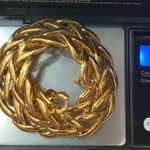 Vintage NAPIER Pat 4.774.749 Gold Link Chain 16” Chunky Necklace 62.7g Photo 9