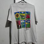 Vintage Kathryn Designs 1994 IOWA Farm Animals Country T Shirt Single Stitch White Size L Photo 1