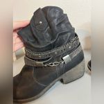 Jellypop Nashville Kinney Grunge Gunmetal Chain Grunge Rock Ankle Booties Sz 8.5 Photo 12