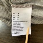 American Eagle  Ribbed Tank Top‎ High Neck Sleeveless Gray Soft Sexy M Photo 4