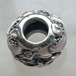 Pandora  Sterling Silver “Delicate Rose” Pink Enamel rose charm. Photo 4