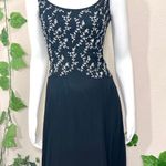 Tiffany Designs Tiffany Design Silk Vintage 1990’s Leaf Vine Black Gown Dress Photo 3