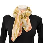 Bill Blass Vintage  Silk Neck Scarf with a Zebra and Spotted Pattern, 27” x 27” Photo 2