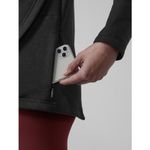 Athleta  Cozy Karma Asym Pullover Fleece Lined Sweatshirt Top Black Med #759 Photo 4