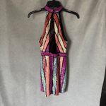 NBD X BY Gianna Mini Halter Dress in Pastel Clouds XS Sequins Party Cocktail Photo 3