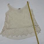 Mossimo Supply Co Ivory Tank Top Crochet Sz M Medium NWT Photo 1