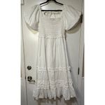 Cleobella  Cherith Tier Midi Dress White Size XL NWT Timeless Elegance Western Photo 1