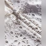 Veronica Beard Marlo Cotton Eyelet Hoodie Dickey, Color White, One Size, NWT Photo 3