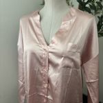 Ekouaer New Ekouer Satin Nightgown Shirt sz M Photo 2