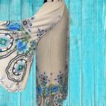 Women’s Small Boho Vintage Floral Off Shoulder Bell Sleeve Mini Dress/Tunic Top Multi Photo 9