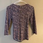 Juicy Couture Quarter Sleeve Floral Shirt Photo 2