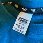 PINK - Victoria's Secret ❤️ Victoria’s Secret Pink Sweatshirt w/ Pockets and Velvet detailing Dark Teal Photo 3