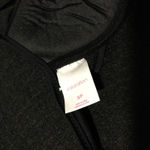 Xhilaration  Black Zig Zag Embroidered Halter Bikini Swim Top S P Photo 2