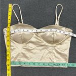 🆕 Luxurious Satin Gold Cropped Corset Top Size M Size L Photo 2