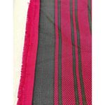 Pink & Black Jacquard Patterned Scarf With Floral & Polka Dot Design 8d Photo 3