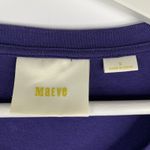 Maeve Anthropologie  Size Sm Top Navy Paisley Short Sleeve Crew Neck Tee Women’s Photo 2