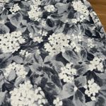 Talbots  Grey and White Floral Keen Length Business Casual Skirt Size 8 Photo 2
