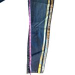 ZARA 7 for all mankind Women's Skinny Jeans‎ Blue Yellow Stripe Size 8 High Waist Photo 6