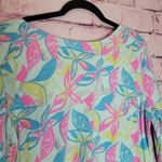 Fresh Produce  DALIA DRESS FRONT POCKETS BOLD COLORFUL LEAF PRINT 100% COTTON XL Photo 8