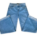 Ann Taylor Medium Wash Blue Wide Leg Cuffed Palazzo Jeans 0 Photo 0