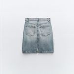 ZARA Mid Waist Denim Skirt Photo 5
