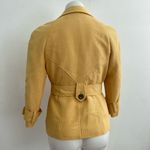NWOT KASPER Notched Collar tweed Blazer Jacket Petite Small Mustard Yellow Size undefined Photo 8