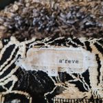 Anthropologie  A'REVE CHARCOAL GRAY OPEN LACE TUNIC BOHO BLOUSE S Photo 9