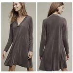Anthropologie Dolan Left Coast Collection  Plum Shift Dress Cupro Blend Sz‎ Small Photo 1