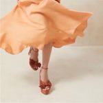 Loeffler Randall  Natalia Platform Sandal Block Heel
Terracotta Organza NEW Photo 2