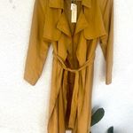 Banana Republic NWT  trench coat soft toffee color no buttons down front w/ belt Photo 1