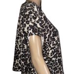 PaperMoon Oversized Cropped Leopard Print Tee Photo 3