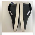 Toms New Paxton Black Leather Faux Fur Lining Ortholite Slip In Shoes Photo 4