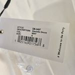 Retrofete Long Sleeve Ivory White Mini Dress Waist Tie Satin Silk Sz Small Photo 11