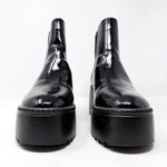 Nine West [] Henrita Black Patent Leather Platform Chelsea Ankle Boots Size 9.5 M Photo 2
