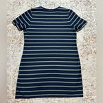 Banana Republic  striped t-shirt dress with front pockets size XL blue green Photo 11