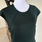 Alexander Wang  Green Viscose Cap Sleeve Bodycon Fitted Dress Size Large Photo 5