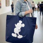 Disney Official Store Reusable Shopping Tote Bag - Mickey Mouse Silhouette Photo 1