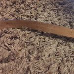 Carlisle BNWT Blue Snake Skin  Leather Skinny Belt Size XS Photo 5