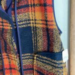 Free People Wrapped Up Blanket Vest Navy And Gold Photo 6
